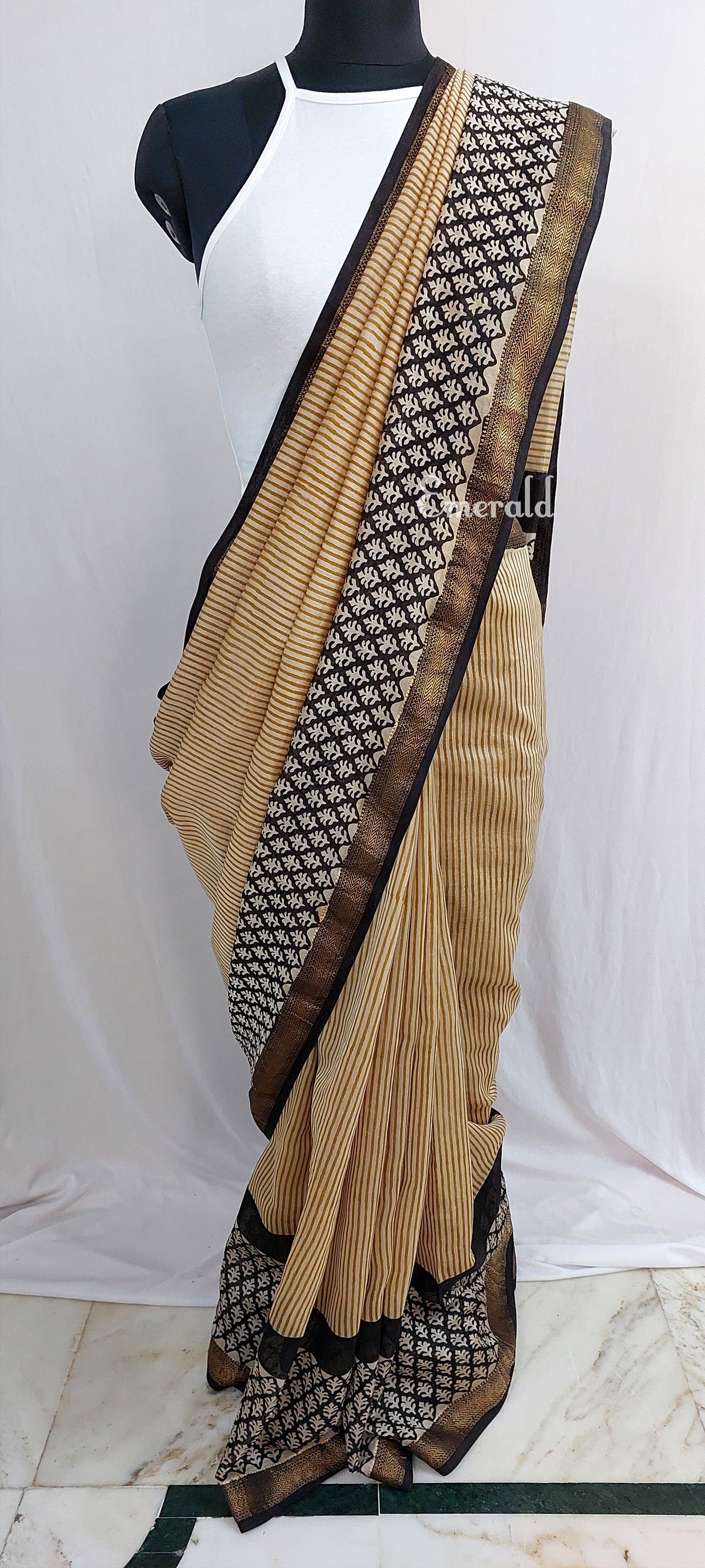 Maheshwari Bagru Saree