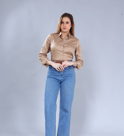 Cotton Formal Shirt For Women