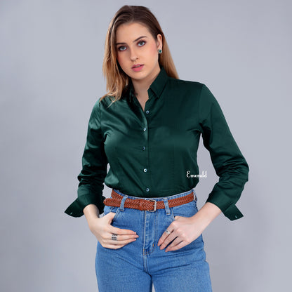 Cotton Formal Shirt For Women