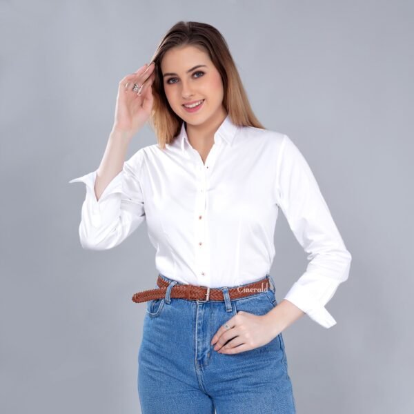 Cotton Formal Shirt For Women