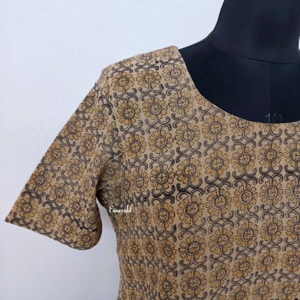 Handprinted Cotton Dress - Image 3