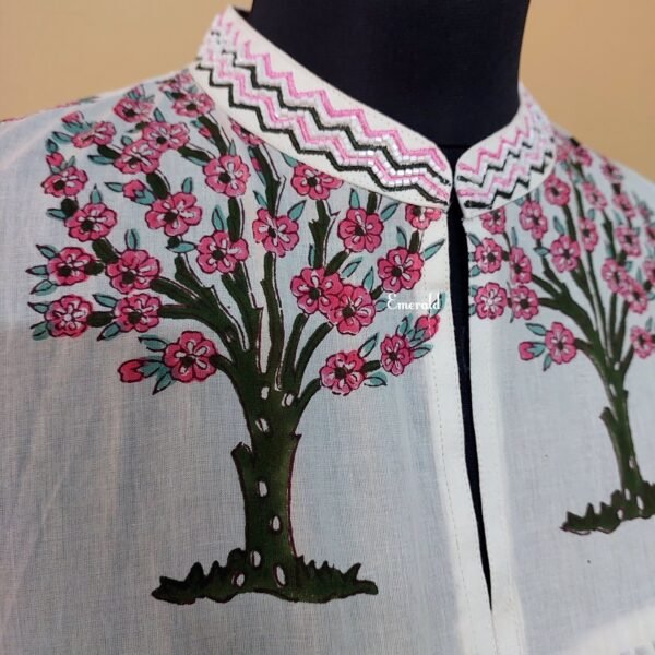 Handprinted Cotton Dress - Image 6