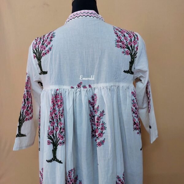 Handprinted Cotton Dress - Image 4