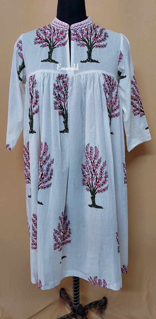 Handprinted Cotton Dress