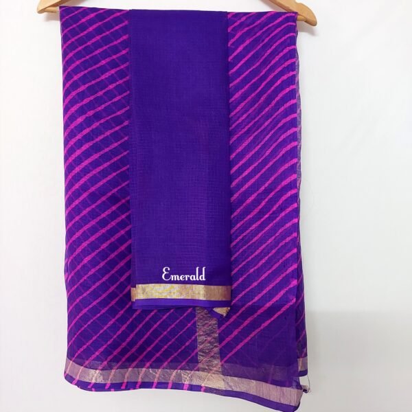 Kota Silk Leheriya Saree - Image 6