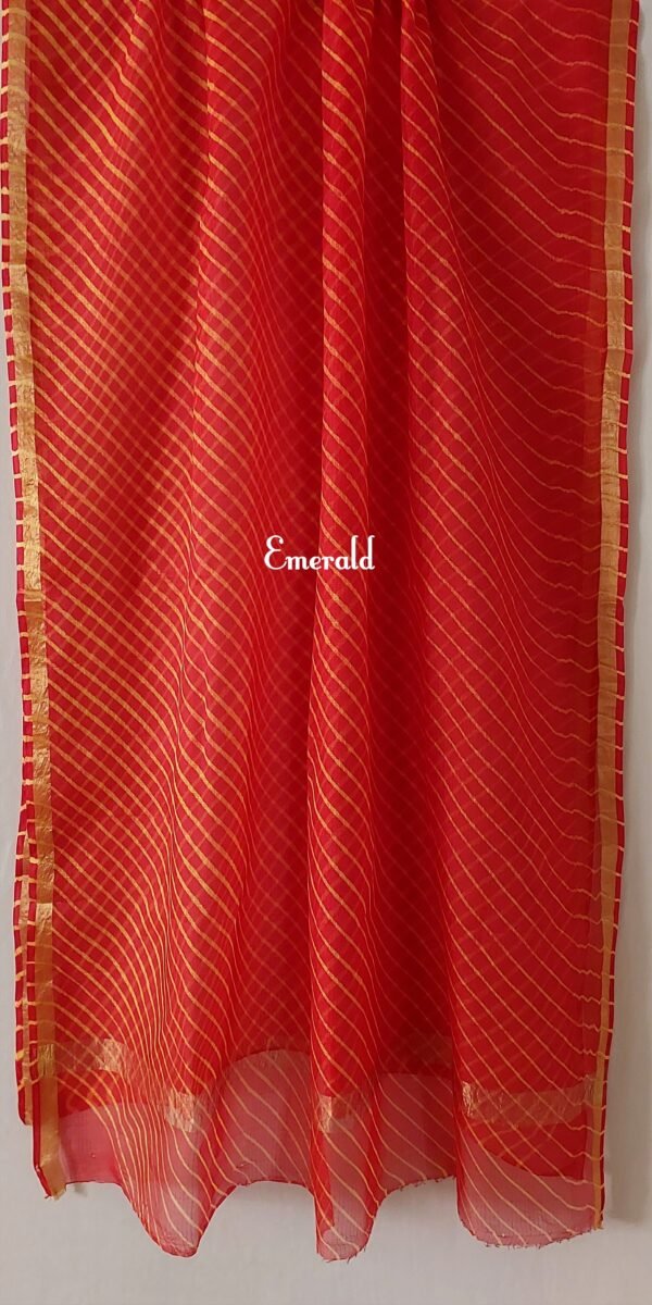 Kota Silk Leheriya Saree - Image 5