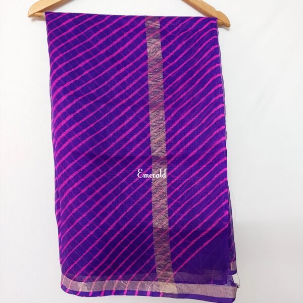 Kota Silk Leheriya Saree - Image 7