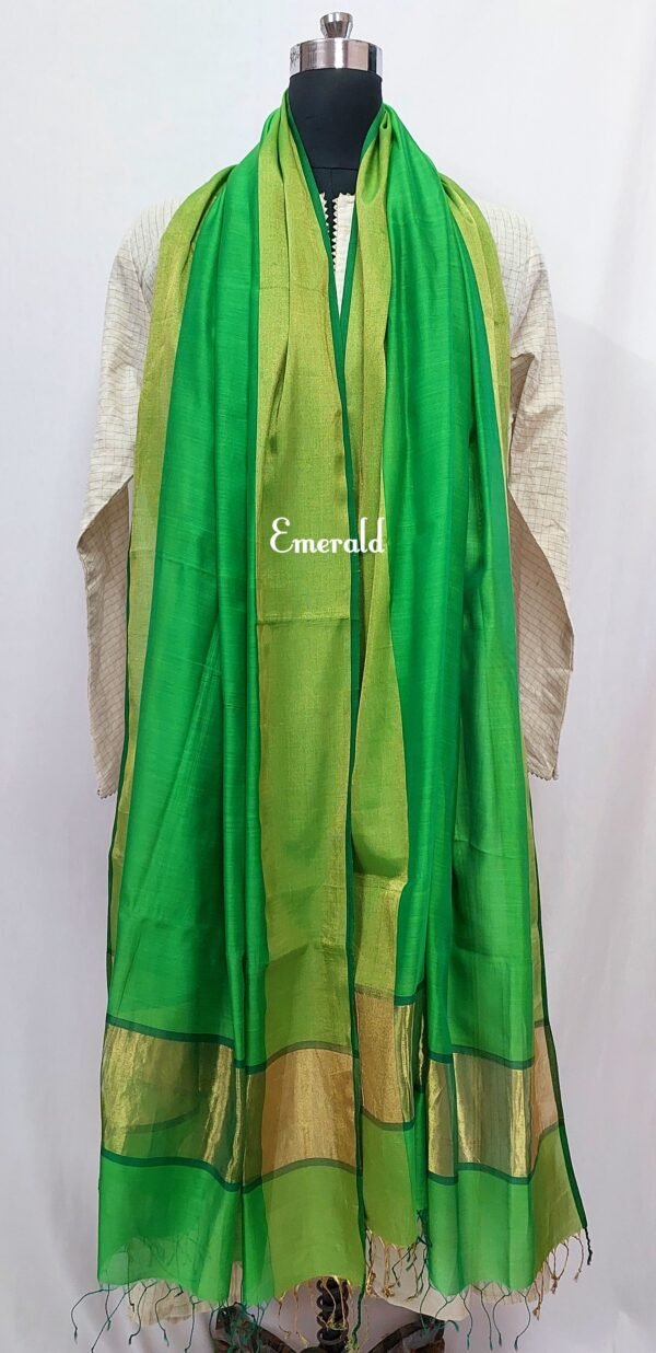 Maheshwari Cotton Silk Dupatta - Image 2