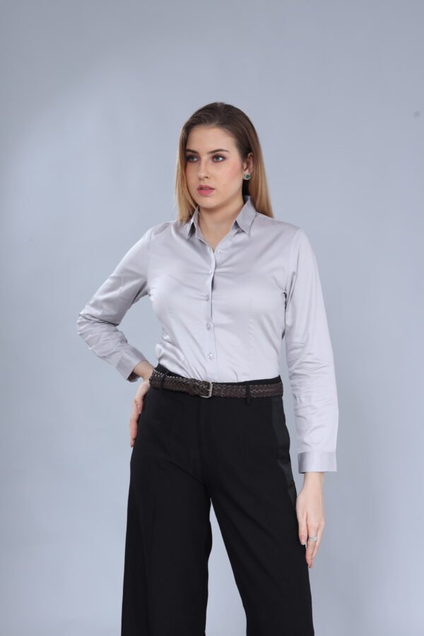 Cotton Formal Shirt For Women - Image 3