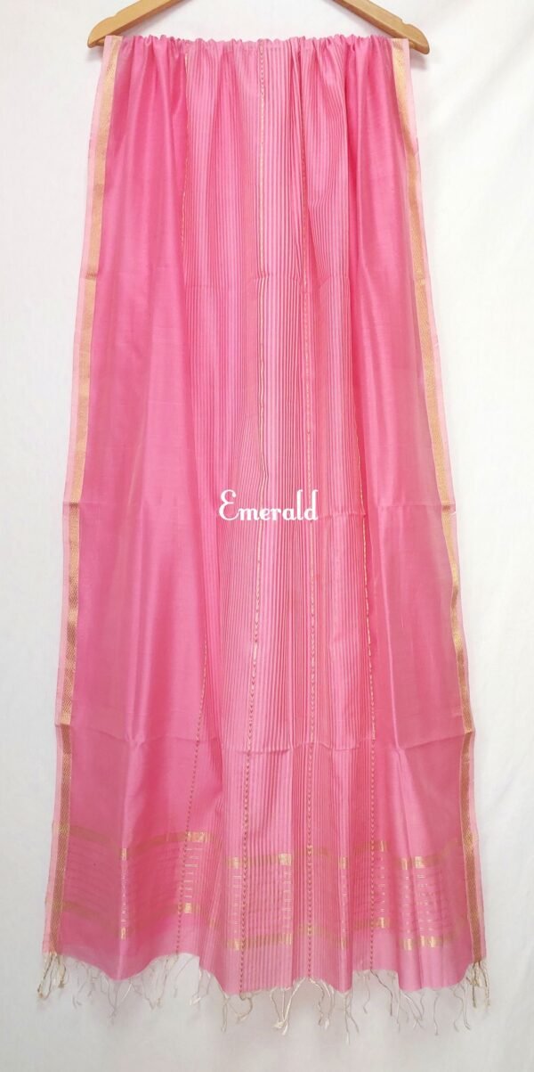 Maheshwari Cotton Silk Dupatta - Image 4