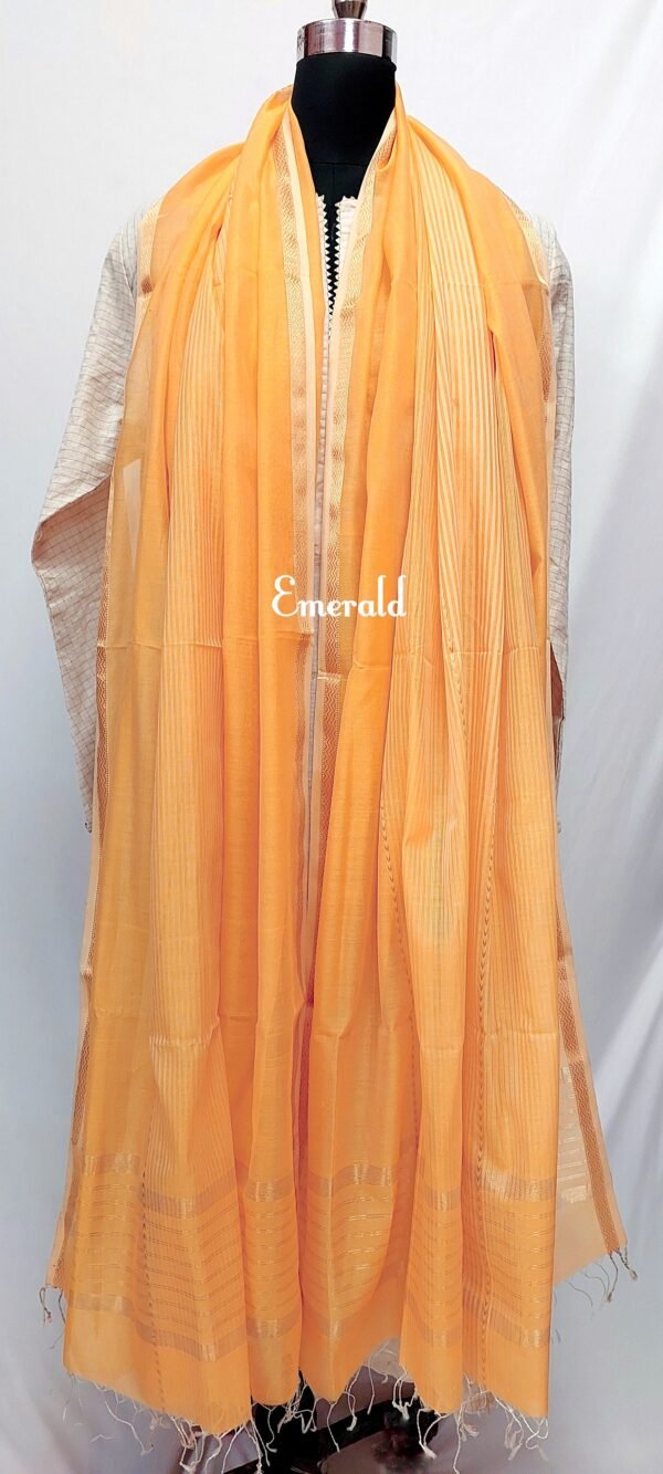 Maheshwari Cotton Silk Dupatta - Image 2