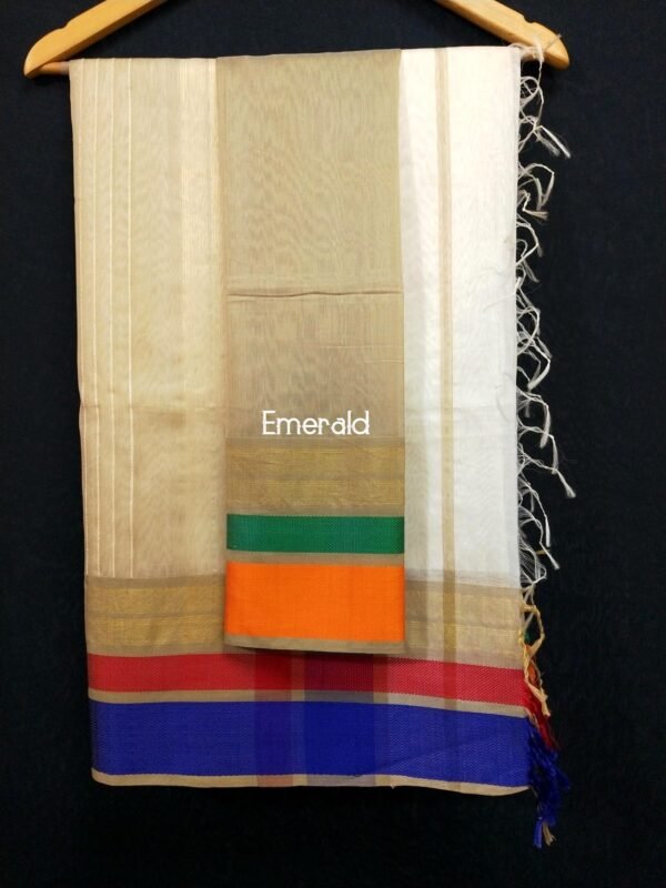 Maheshwari Cotton Silk Saree - Image 5