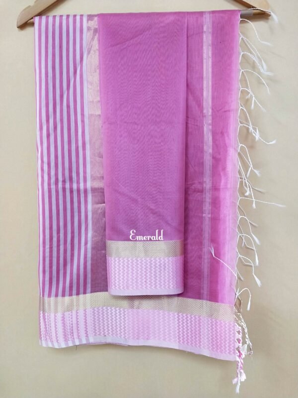 Maheshwari Cotton Silk Saree - Image 5