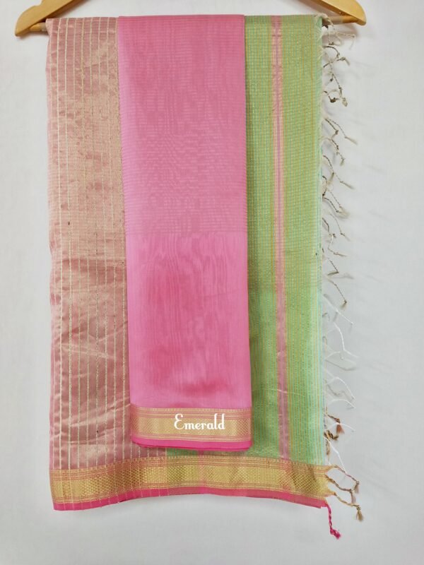 Maheshwari Cotton Silk Saree - Image 7