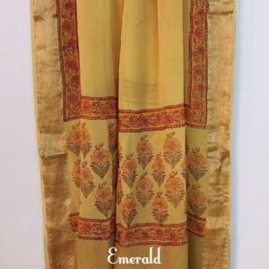 Tussar Silk Unstitched Kurta Set