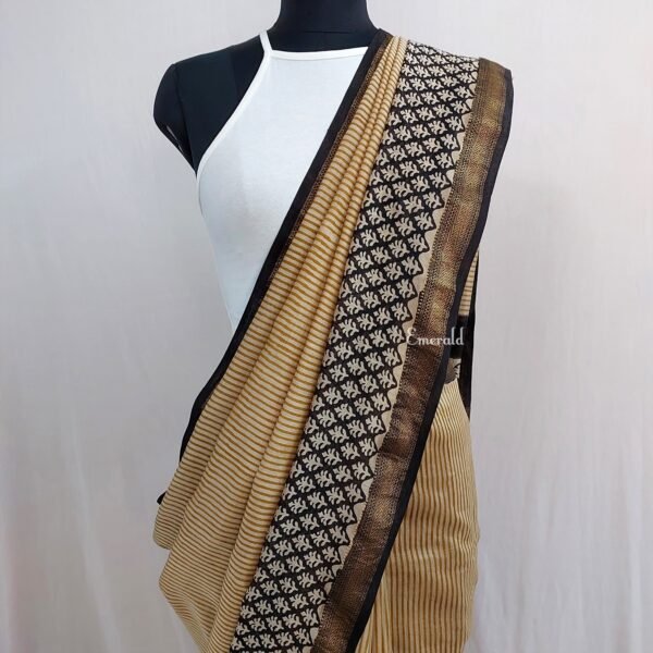 Maheshwari Bagru Saree - Image 8