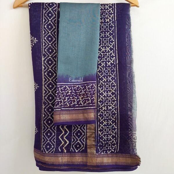 Maheshwari Bagru Saree - Image 6