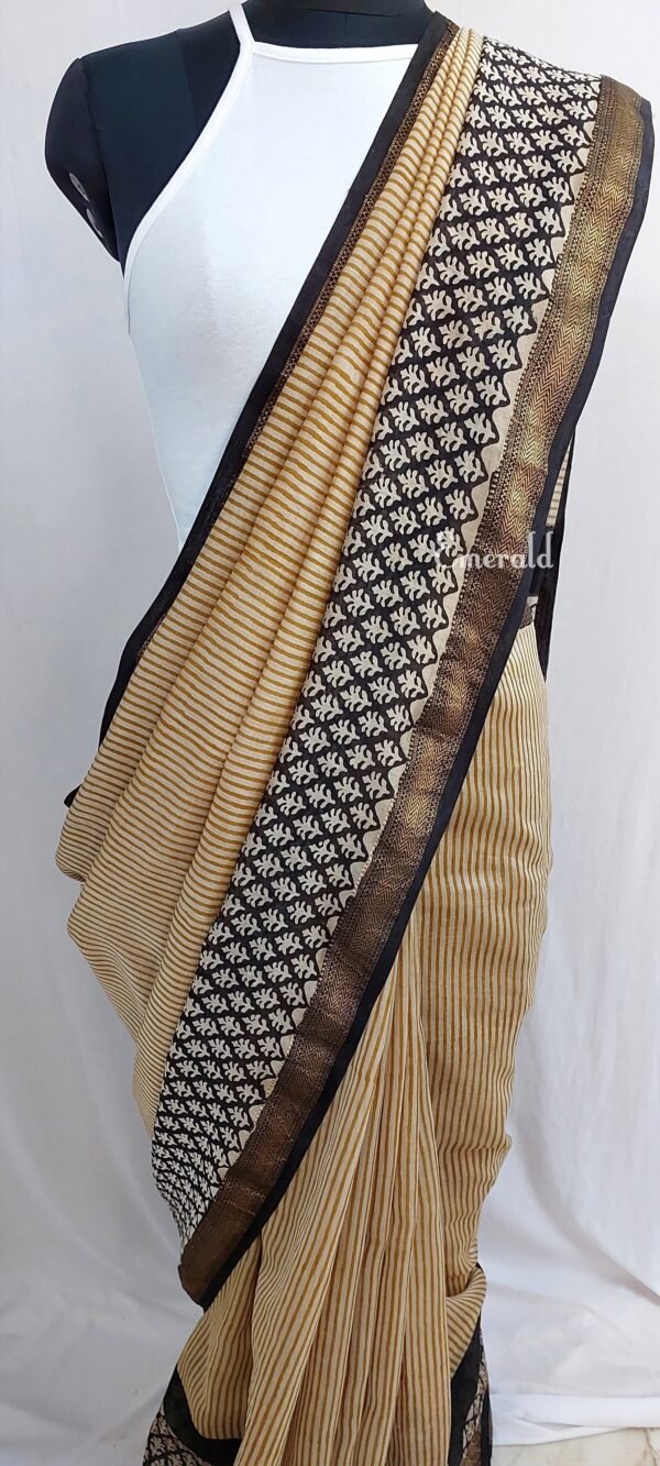 Maheshwari Bagru Saree - Image 7