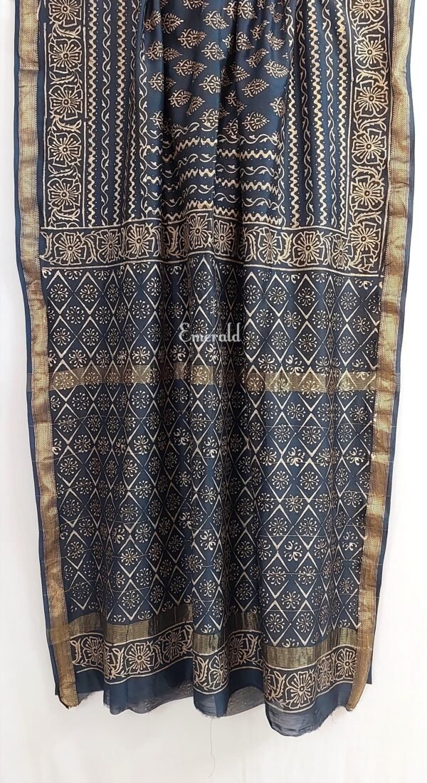 Maheshwari Bagru Saree - Image 3