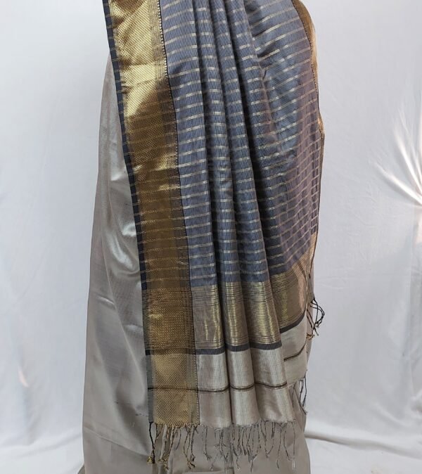 Maheshwari Silk Saree - Image 7