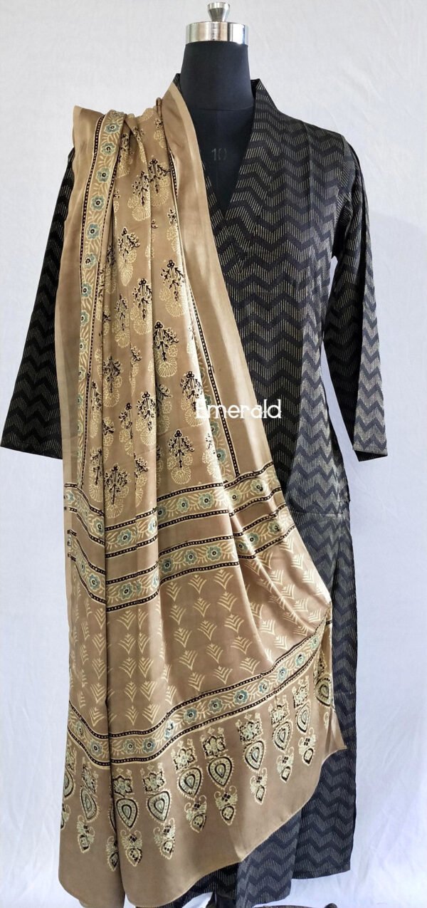 Modal Silk Ajrakh Dupatta - Image 4