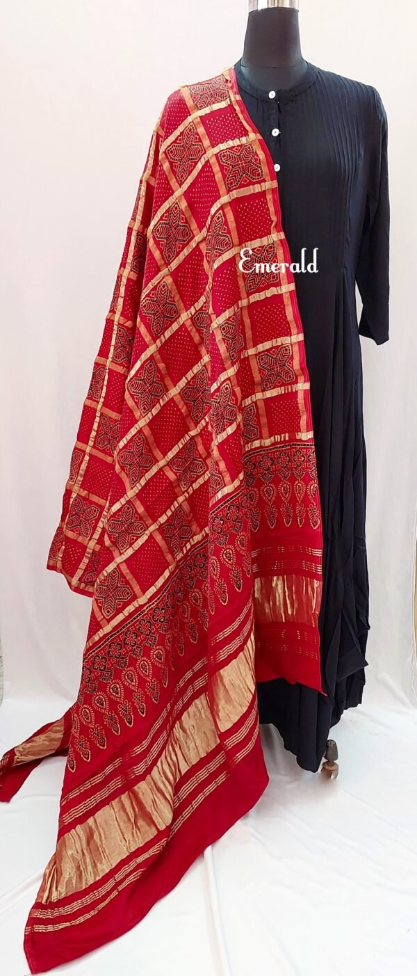 Modal Silk Ajrakh Dupatta - Image 4