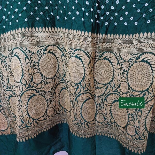 Bandhani Kanjeevaram Saree - Image 9