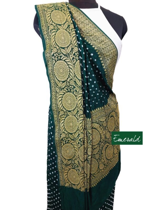 Bandhani Kanjeevaram Saree - Image 5