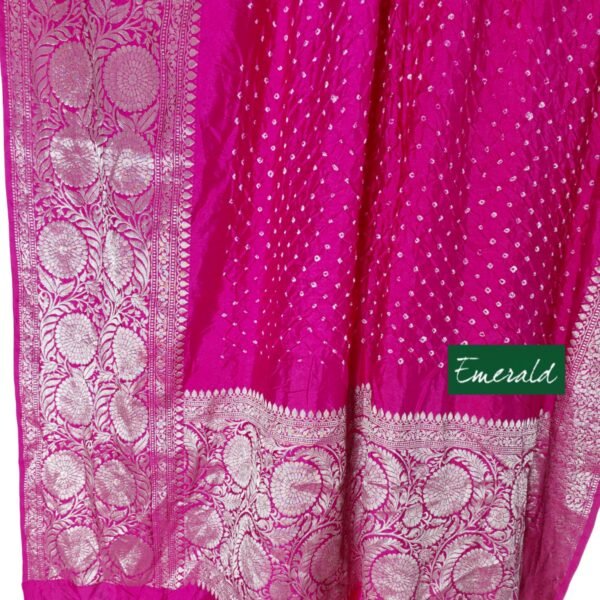 Bandhani Kanjeevaram Saree - Image 3