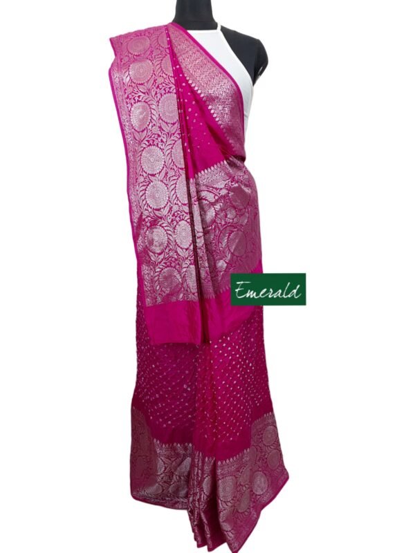Bandhani Kanjeevaram Saree - Image 8