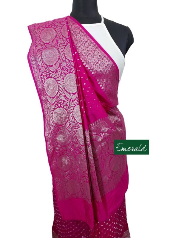 Bandhani Kanjeevaram Saree - Image 7