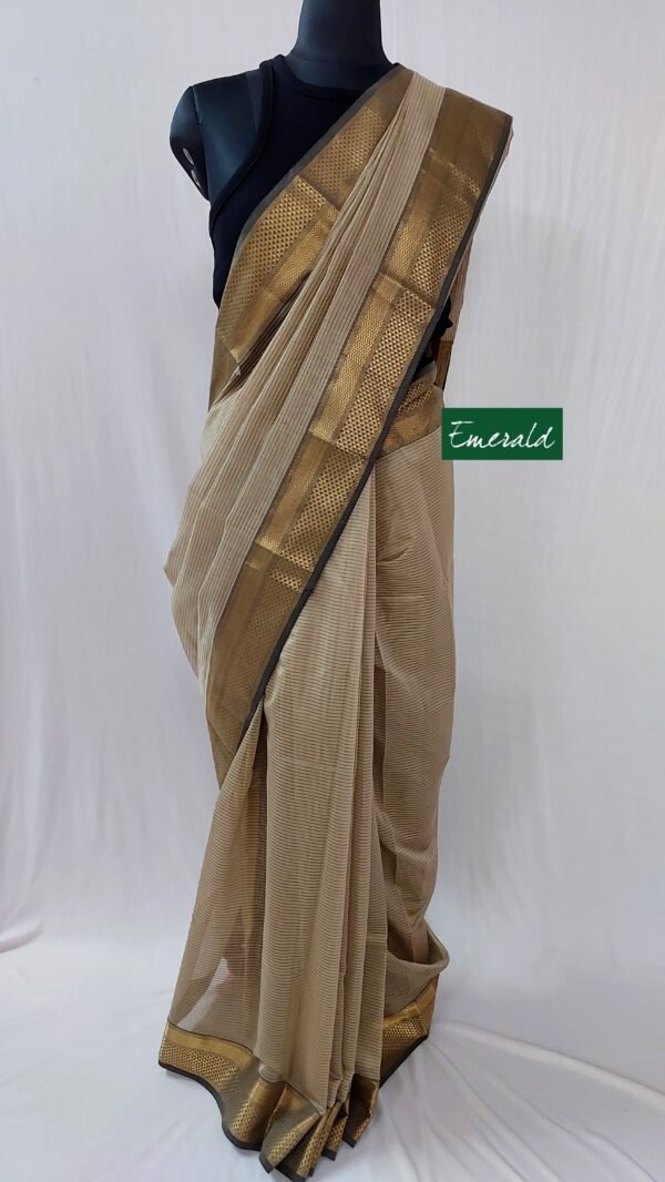 Maheshwari Cotton Silk Saree - Image 8