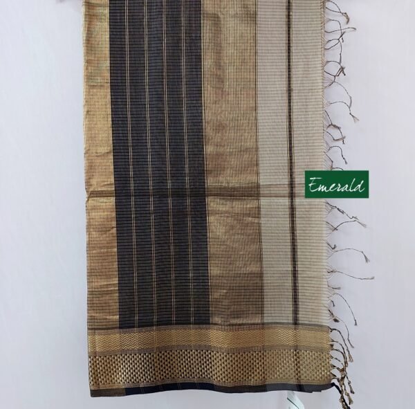 Maheshwari Cotton Silk Saree - Image 9