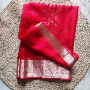 Red Kota Silk Saree
